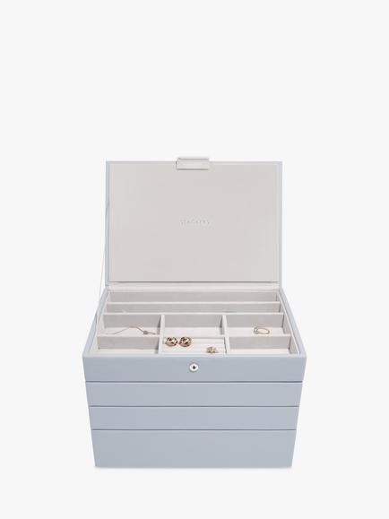 Stackers Classic Set 4 Layer Jewellery Box, Purple Light