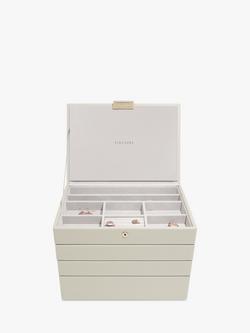Stackers Classic Set 4 Layer Jewellery Box, Oatmeal