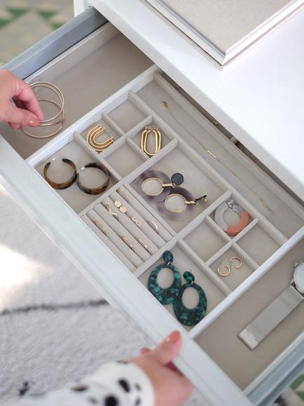 Stackers Large In-Drawer Jewellery Slider, White - view 2, White White