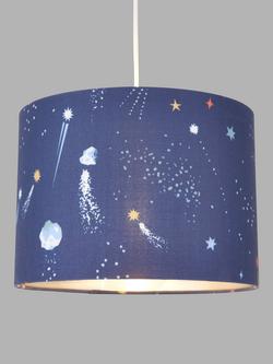 John Lewis Rockets Lamp & Ceiling Shade - view 2, Blue