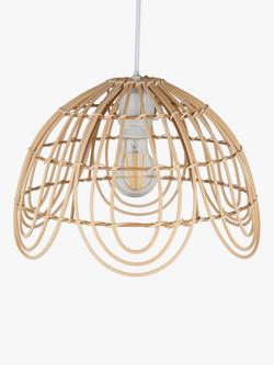 John Lewis Aria Easy-To-Fit Ceiling Shade - view 2, Natural