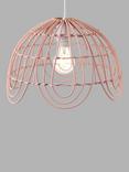 John Lewis Aria Easy-To-Fit Ceiling Shade, Pink