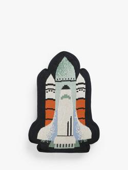John Lewis Rocket Shaped Cushion, Blue