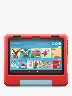Amazon Fire HD 8 Tablet Kids Edition (12th Generation, 2022) with Kid-Proof Case, Hexa-core, Fire OS, Wi-Fi, 32GB, 8", Red