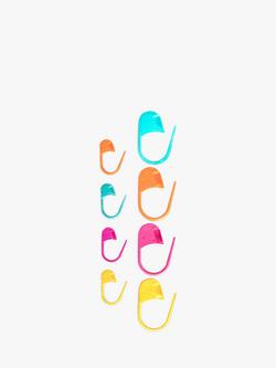 Pony Safety Stitch Markers, Pack of 15, Assorted - view 2, Multi