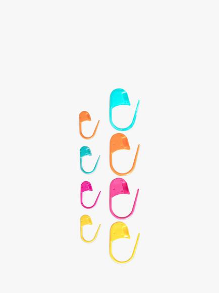 Pony Safety Stitch Markers, Pack of 15, Assorted - view 2, Multi