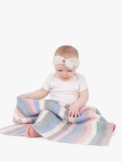 Wool Couture Striped Baby Blanket Knitting Kit - view 2, Multi