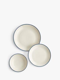 Royal Doulton Gordon Ramsay Maze Denim Line Stoneware Dinnerware Set, 12 Piece, Blue/White - view 2, Blue/White