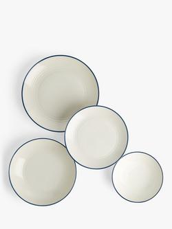 Royal Doulton Gordon Ramsay Maze Denim Line Dinnerware Set, 16 Piece, Blue/White - view 2, Blue/White