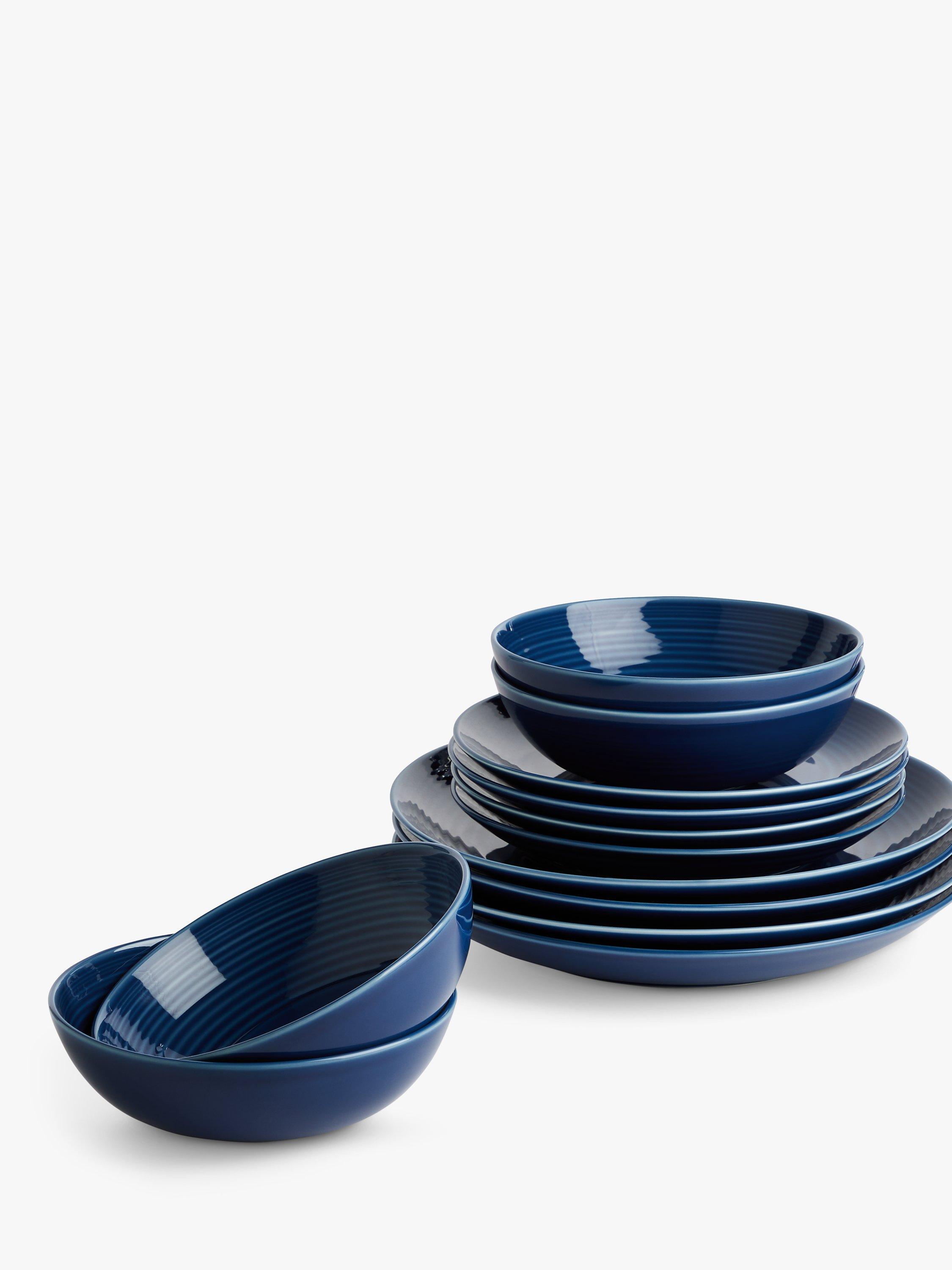 Royal Doulton Gordon Ramsay Maze Dinnerware Set, 12 Piece, Denim