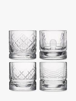 La Rochère Dandy Glass Whisky Tumblers, Set of 4, 300ml, Clear, Clear
