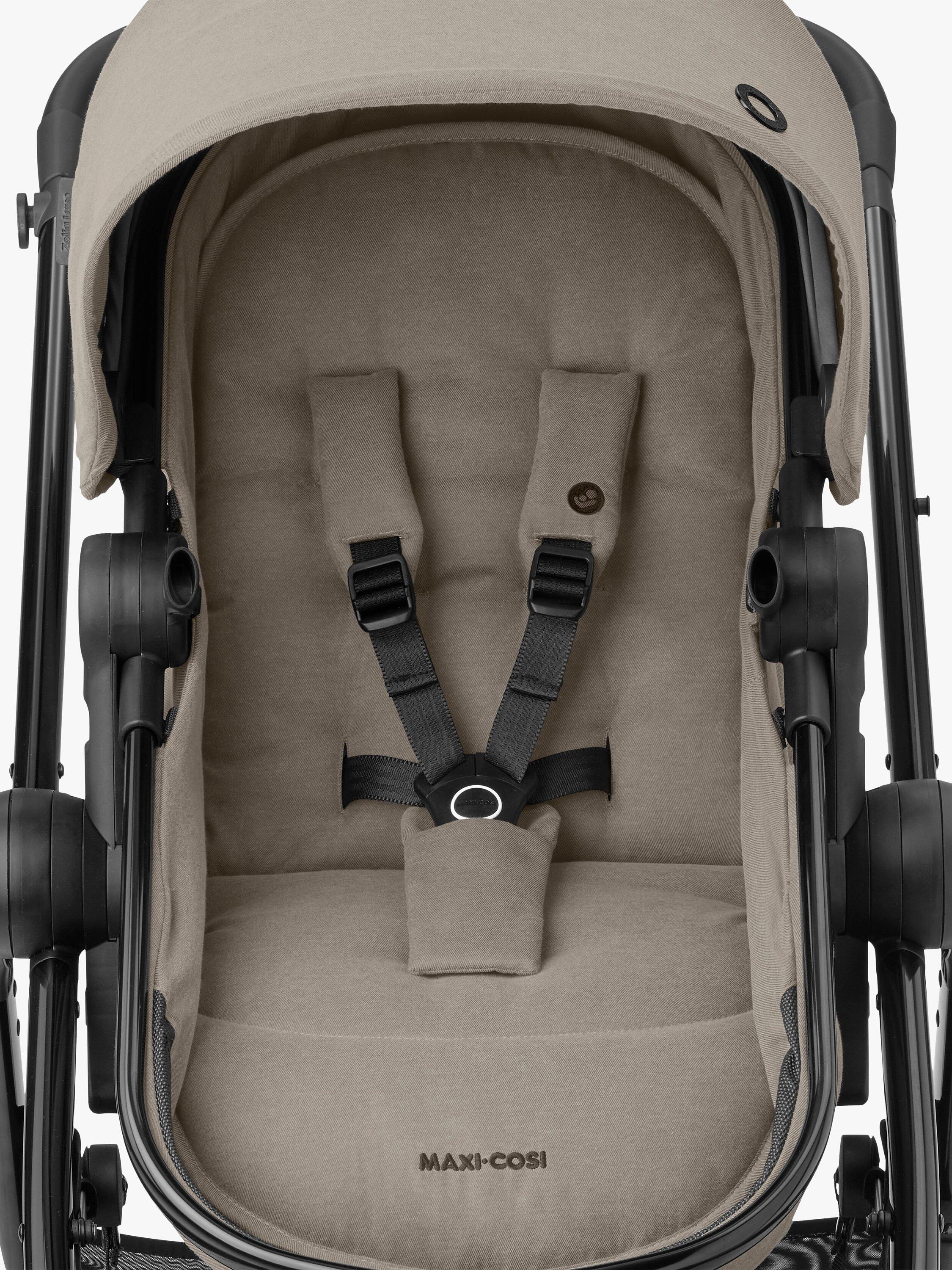 Maxi Cosi Zelia3 Luxe Travel System Cabriofix I Size Base Pushchair Bundle Twillic Truffle