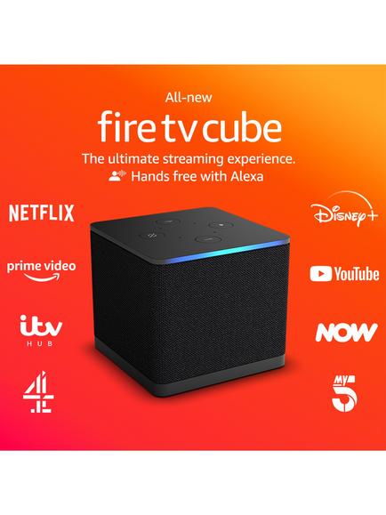 Amazon Fire TV Cube (2022) 4K Ultra HD Streaming Device with Alexa Voice Remote & TV Guide with Live TV - view 2, Black
