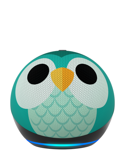 Amazon Echo Dot Kids Smart Speaker with Alexa+ Early Access Voice Recognition & Parental Controls, 5th Generation (2022), Owl