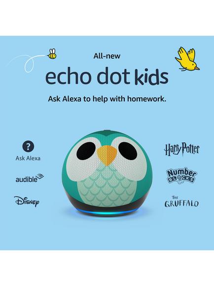 Amazon Echo Dot Kids Smart Speaker with Alexa+ Early Access Voice Recognition & Parental Controls, 5th Generation (2022) - view 2, Owl