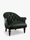 Tetrad Aughton Leather Armchair, Hand Antique Emerald