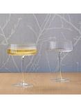 Anton Studio Designs Empire Glass Champagne Saucer, Set of 2, 250ml