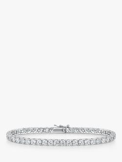 Jools by Jenny Brown 2mm Cubic Zirconia Tennis Bracelet, Silver