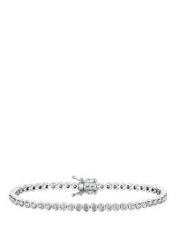 Jools by Jenny Brown Cubic Zirconia Round Tennis Bracelet, Silver, Silver