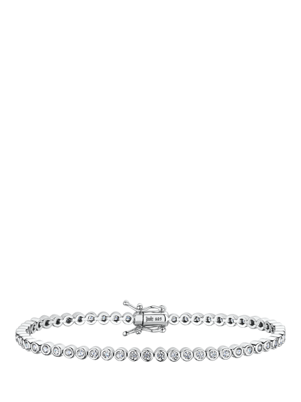 Jools by Jenny Brown Cubic Zirconia Round Tennis Bracelet, Silver, Silver