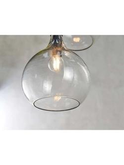 nkuku Ziva Glass Cluster Pendant Light - view 2, Clear