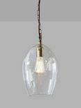 Nkuku Otoro Oval Glass Pendant Light