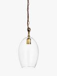 nkuku Otoro Oval Glass Pendant Light
