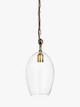 Nkuku Otoro Oval Glass Pendant Light