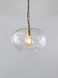 nkuku Otoro Glass Round Pendant Light, Small - view 2, Clear