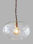 Nkuku Otoro Glass Round Pendant Light, Small