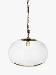 nkuku Otoro Round Glass Pendant Light, Large
