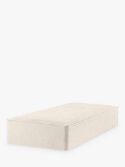 John Lewis Pocket Sprung Divan Base, Single, Brushed Tweed Beige