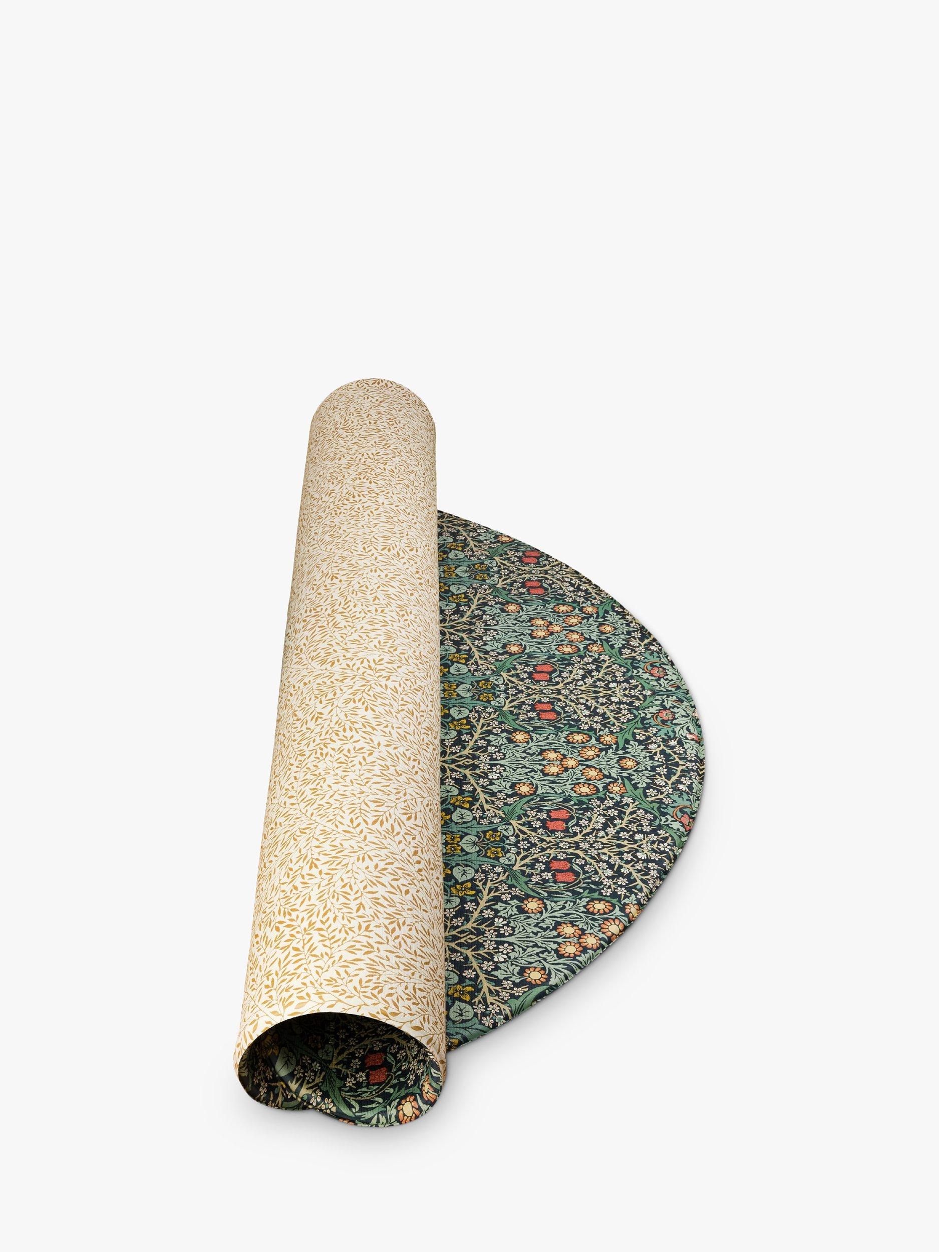 Totter + Tumble x Morris & Co Collection Round Reversible Playmat, Blackthorn/Standen