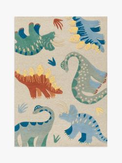 John Lewis Dinosaur Wool Rug, Multi