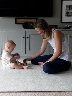 Totter + Tumble x Morris & Co Collection Standard Reversible Playmat, Brer Rabbit/Acorn - view 2, Brer Rabbit/Acorn