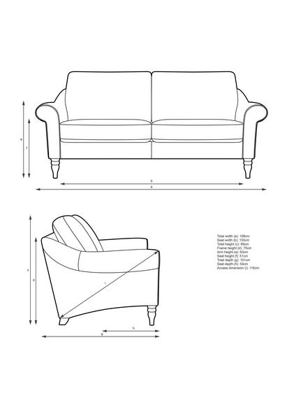 John Lewis Camber Large 3 Seater Sofa, Light Leg - view 2, Matilda Natural