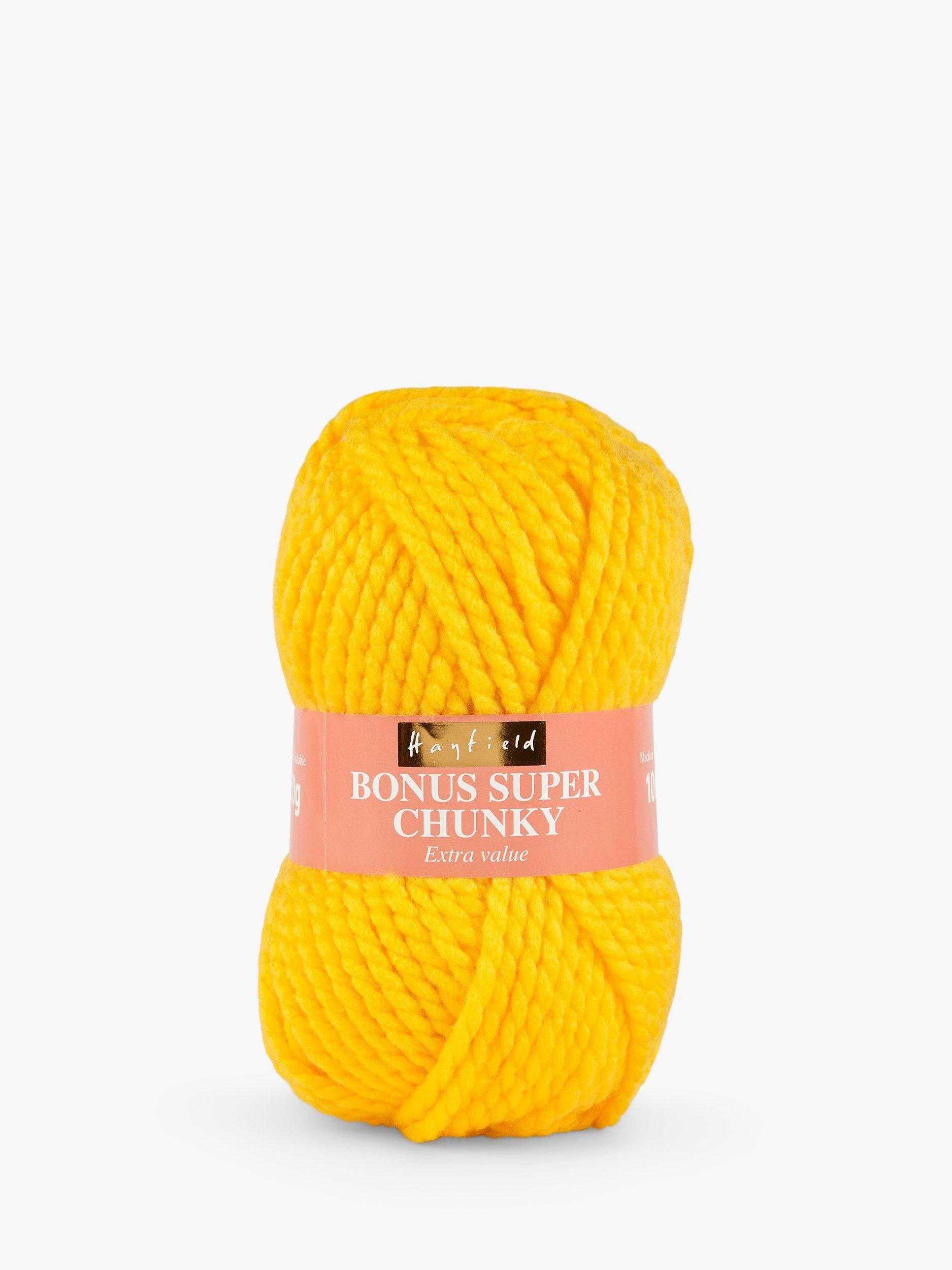 Hayfield Bonus Super Chunky Knitting Yarn, 100g, Cornfield