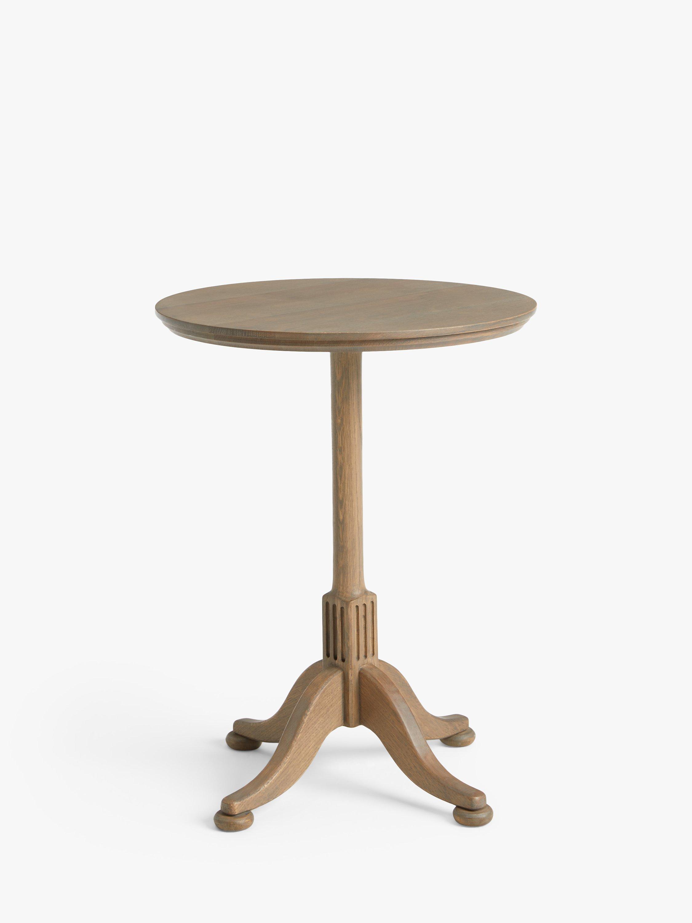 John Lewis Clemence Pedestal Side Table, Greyed Oak