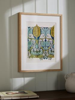 John Lewis V&A CFA Voysey 'The Owl' Framed Print, 50 x 40cm - view 2, Multi
