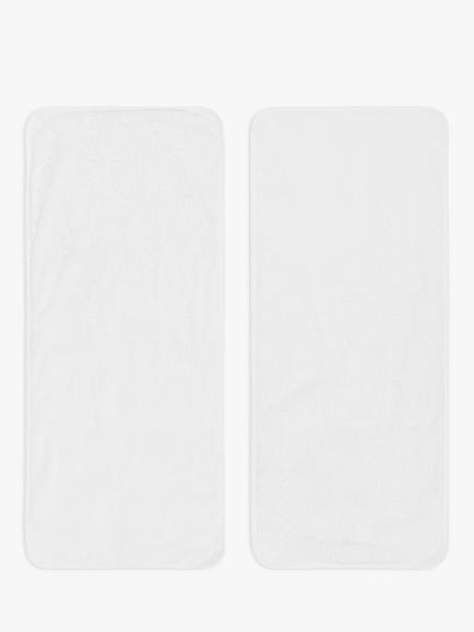 John Lewis ANYDAY Baby Changing Mat Liners, Pack of 2, White, White