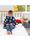 Pokémon Hugzee Oversized Fleece Hooded Blanket, Blue/Multi