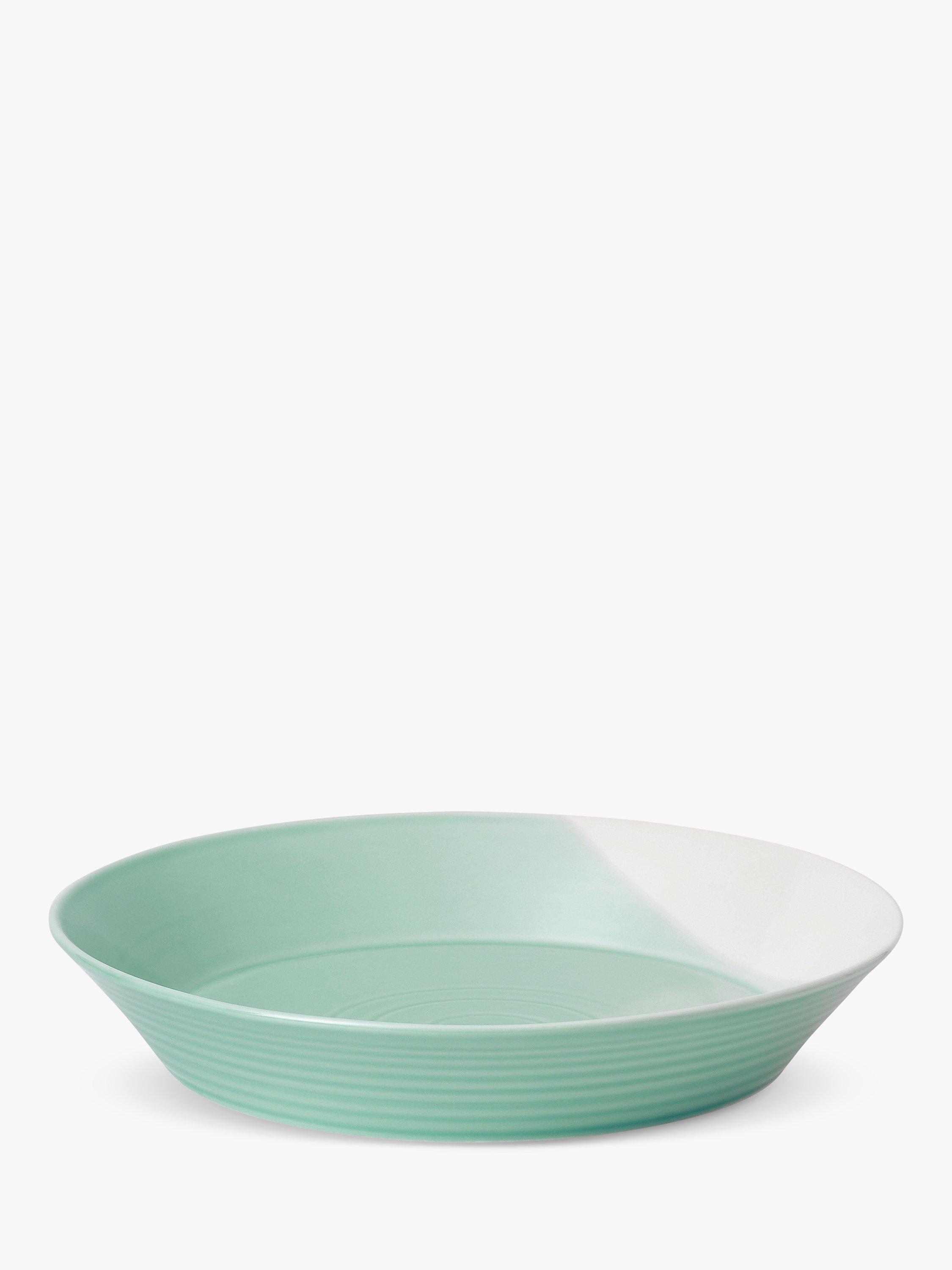 Royal Doulton 1815 Bold Porcelain Low Serving Bowl, 31.8cm, Aqua