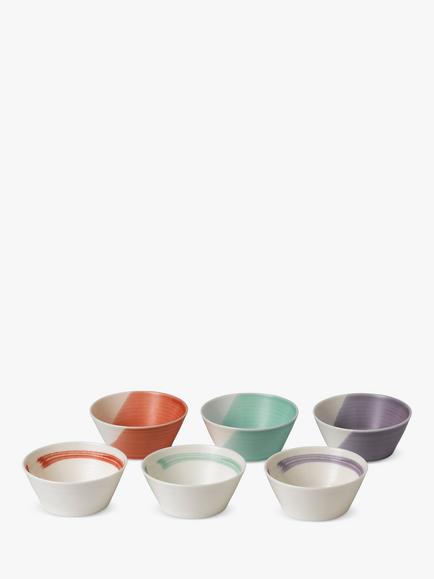 Royal Doulton 1815 Bold Porcelain Small Bowl, Set of 6, 11cm, Assorted - view 2, Assorted