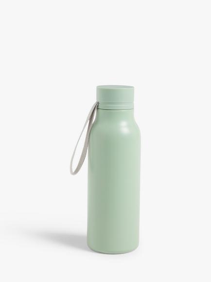 John Lewis Double Wall Stainless Steel Leak-Proof Drinks Bottle, 500ml, Sage