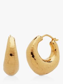 Monica Vinader Deia Chunky Hoop Earrings, Gold, Gold