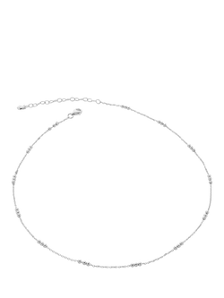Monica Vinader Triple Bead Choker Necklace, Silver, Silver