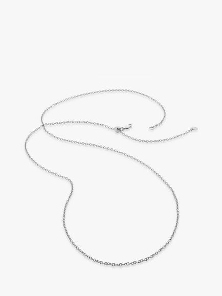 Monica Vinader Rolo Chain Necklace, Silver