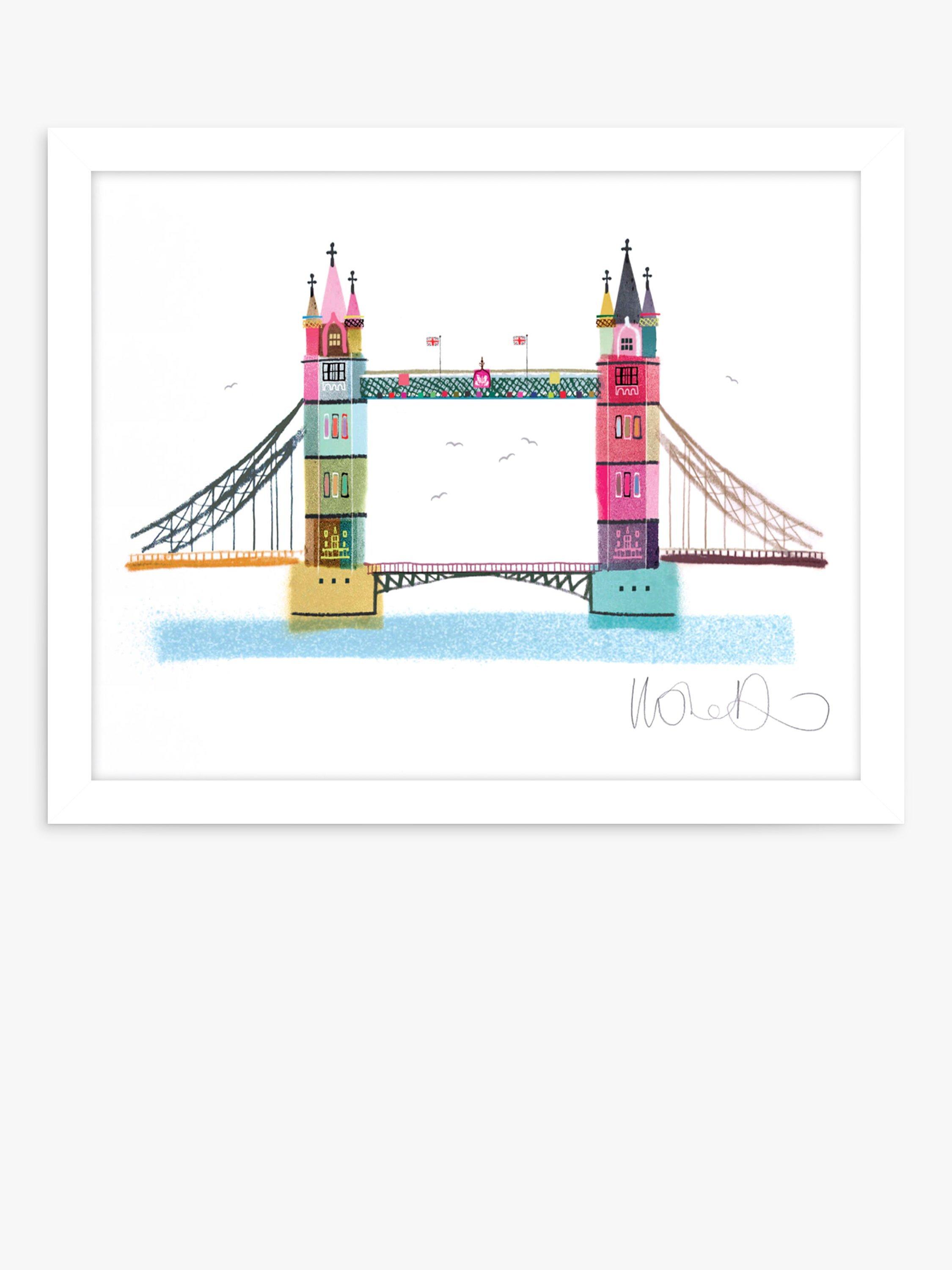 Pottery Barn London Bridge on sale Framed Art