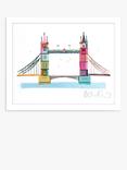 John Lewis Ilona Drew 'Tower Bridge' London Framed Print, 26 x 32cm, Multi