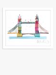 John Lewis Ilona Drew 'Tower Bridge' London Framed Print, 26 x 32cm, Multi